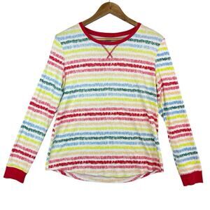 Crayola X Kohls Womens Pajama Top Size L Sleepwear Loungewear Kidcore Cozy